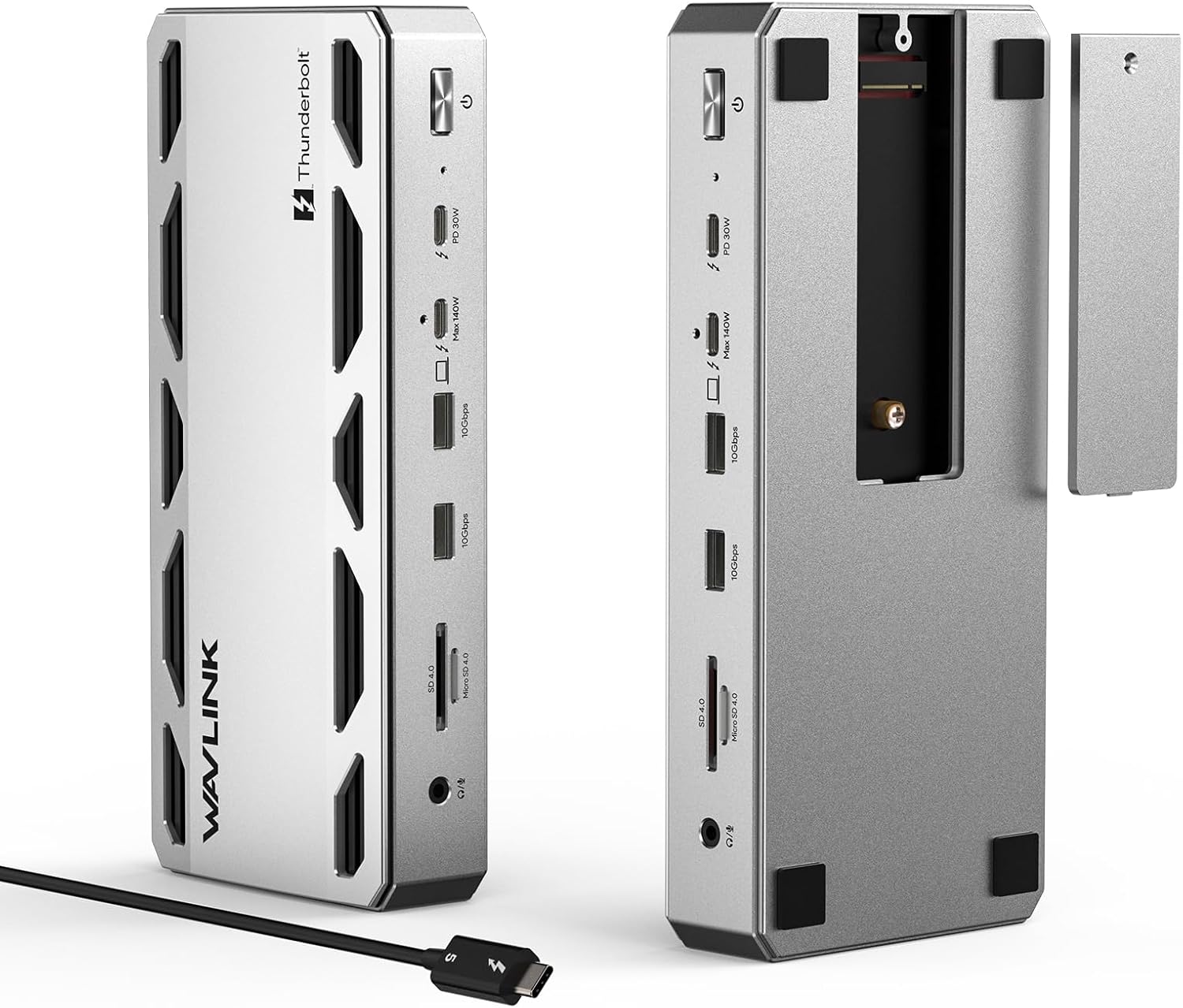 WAVLINK 13-in-1 Thunderbolt 5 docking station with M.2 NVMe SSD slot