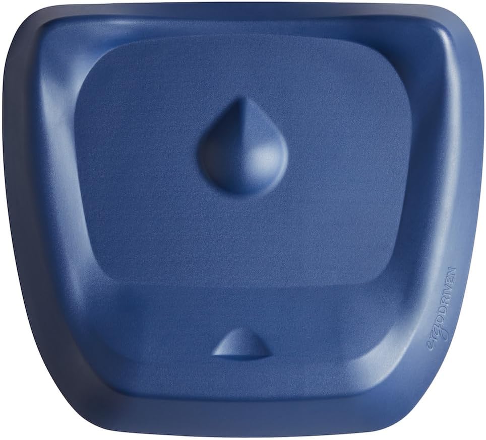 Ergodriven Topo contoured anti-fatigue standing mat with raised terrain zones on a plain background