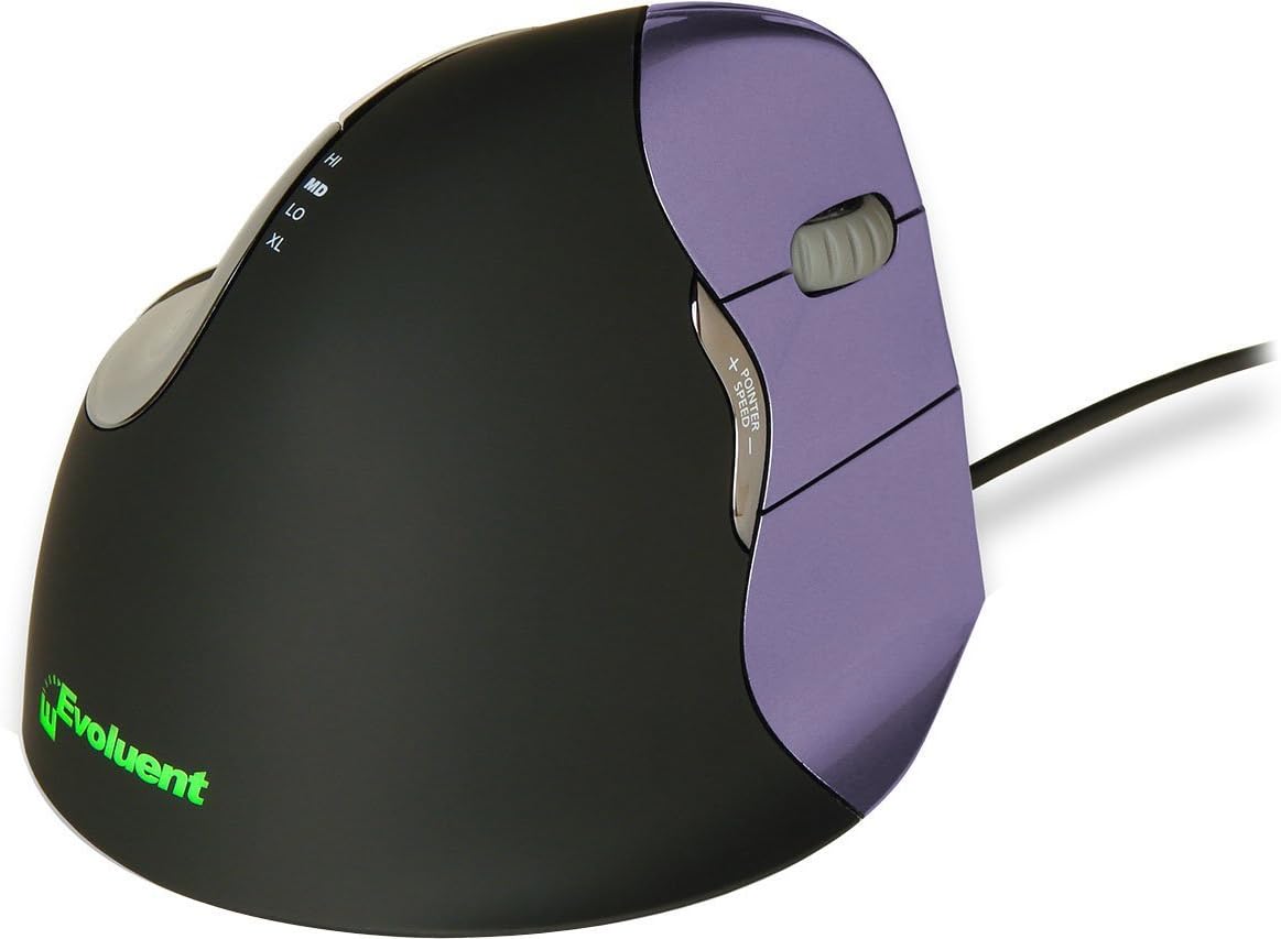 Evoluent Vertical Mouse 4 Small wireless ergonomic vertical mouse with seven buttons