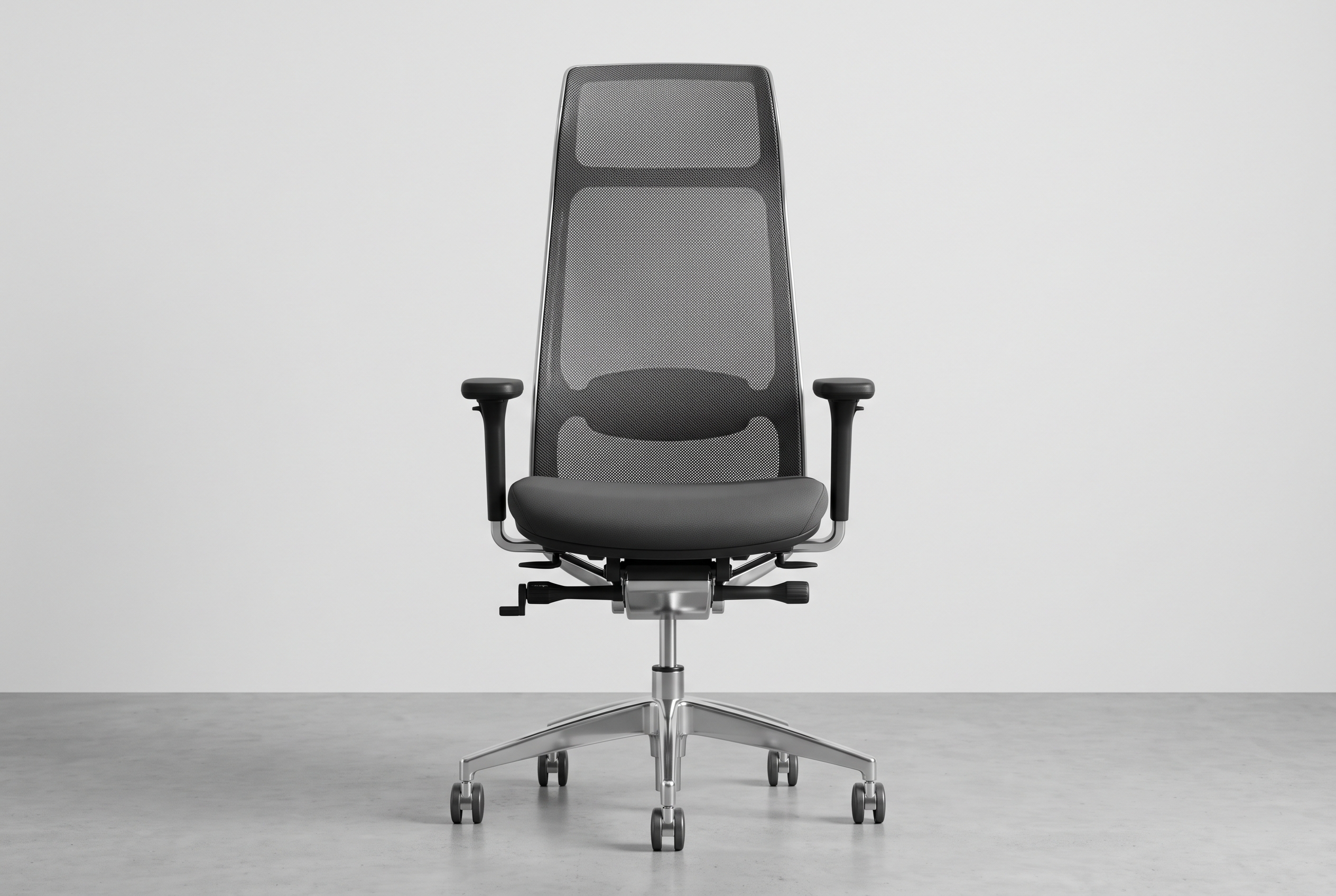 Premium ergonomic chair with aluminum base