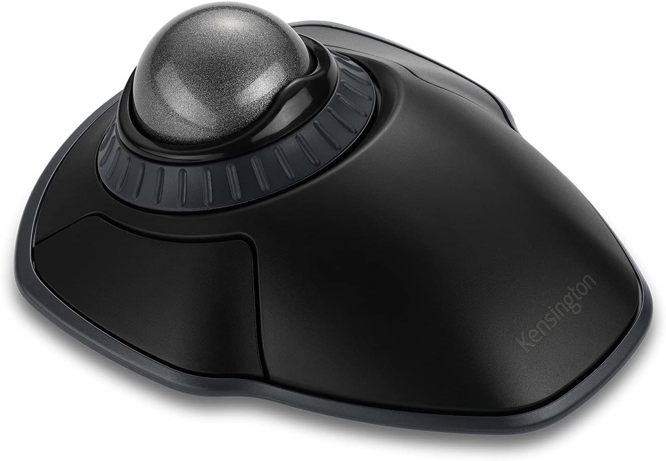 Kensington Orbit Wireless Trackball with Scroll Ring in Space Gray